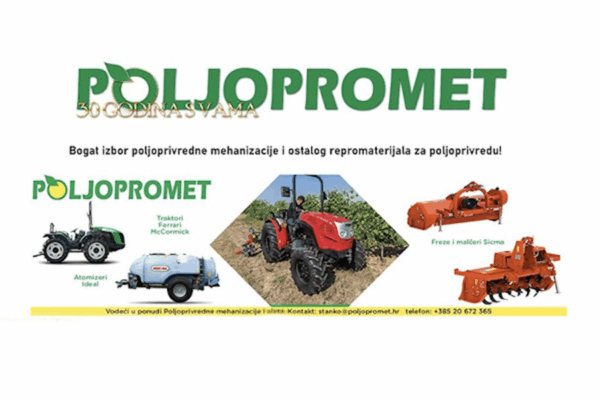 Poljopromet – bogat izbor poljoprivredne mehanizacije i ostalog repromaterijala za poljoprivredu