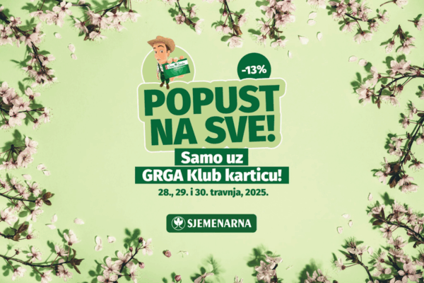 Proljetni popust -13 % na sve u Sjemenarna agrocentrima