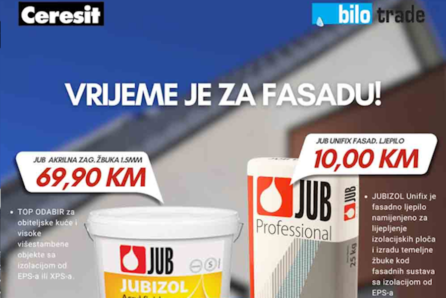 BILO TRADE: Ekskluzivna ponuda za fasadni sistem