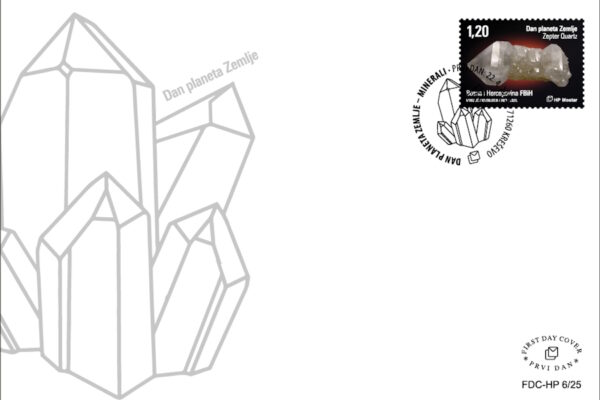 Kristal mineral Zepter Quartz na markama HP Mostar