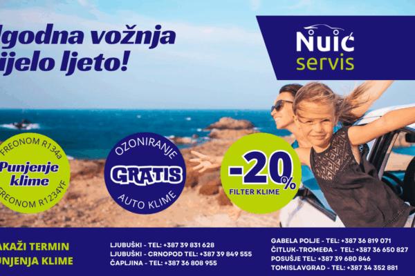Pripremite svoj automobil za ljeto – udahnite svježinu u Nuić servisu!