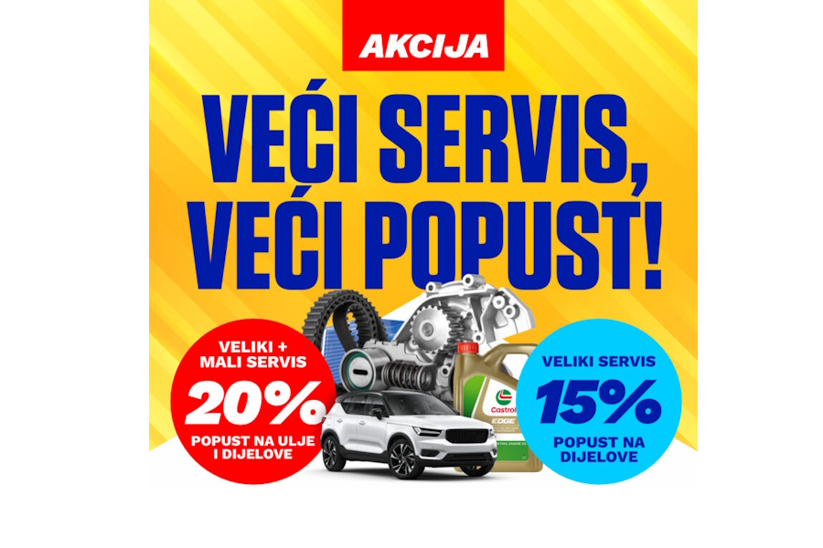 Veliki servis, velika ušteda: Ostvarite do 20% popusta u Unitrade servisima!