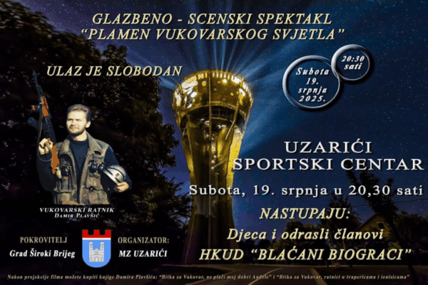 „Plamen Vukovarskog svjetla“ večeras stiže u Hercegovinu
