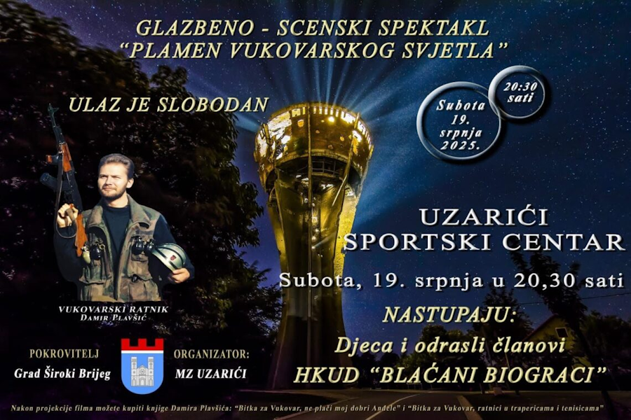 „Plamen Vukovarskog svjetla“ večeras stiže u Hercegovinu