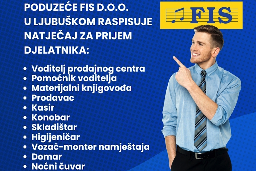 FIS traži radnike na 10 pozicija – donosimo detalje
