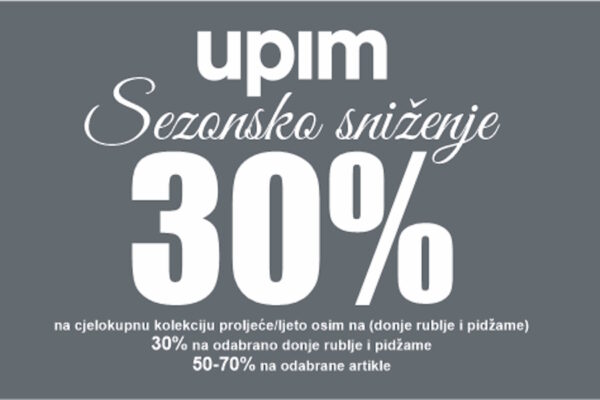 Sezonsko sniženje u UPIM-u: talijanski stil po sniženim cijenama