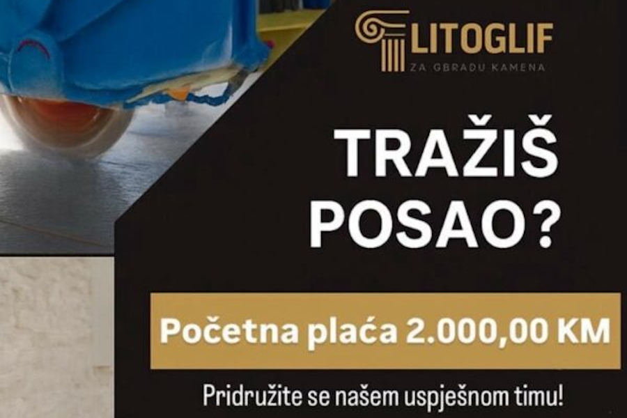 Litoglif d.o.o. raspisuje natječaj za posao