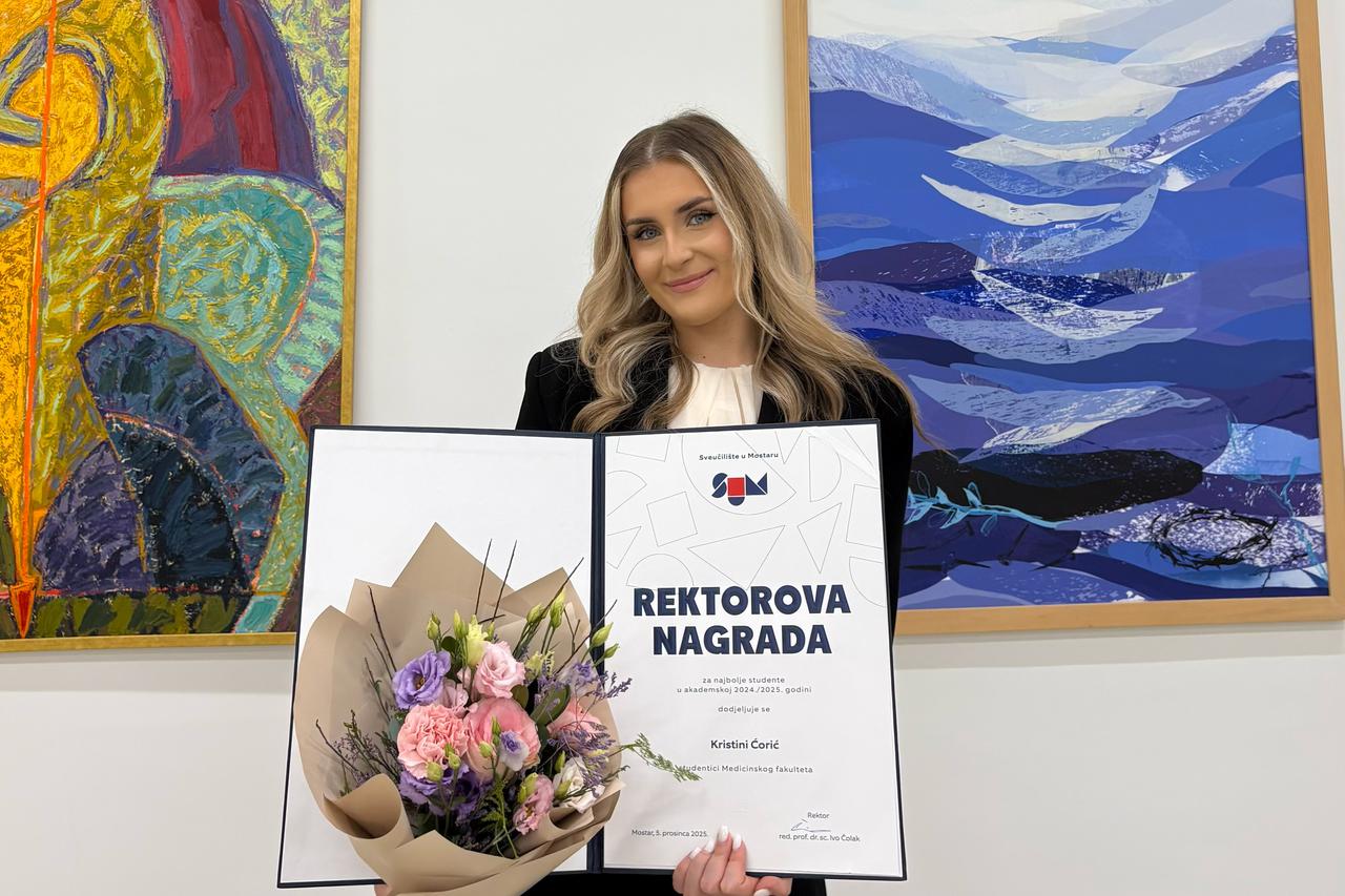 Kristina Ćorić: Stečena znanja želim primijeniti tako da usrećim sebe i maksimalno pomognem drugima