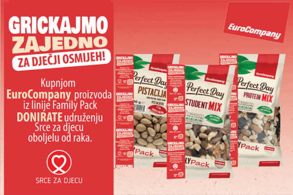 EuroCompany99 pokreće CSR kampanju „Grickajmo zajedno za dječji osmijeh“