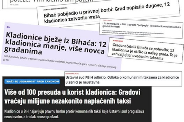 Reakcija na zabranu u Bihaću: Državni udar se slavi kao pobjeda protiv kladionica