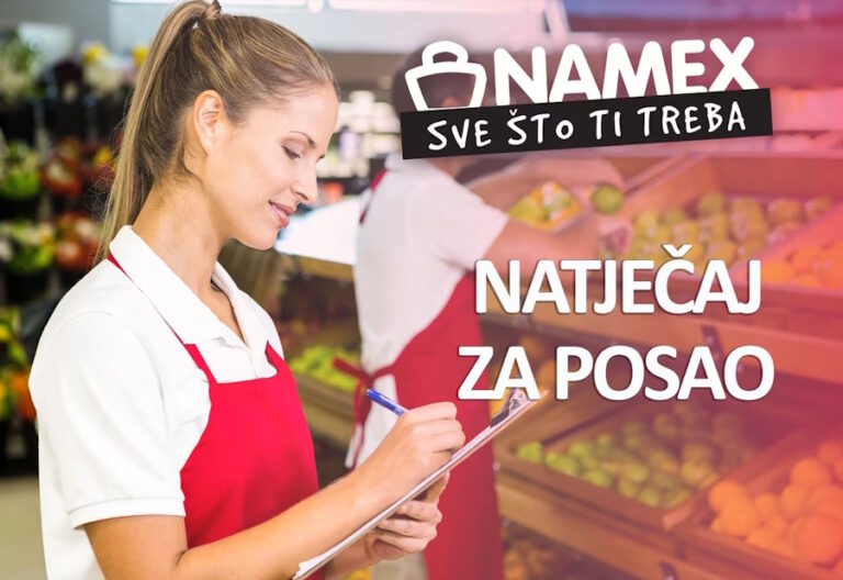 Nameks d.o.o. Široki Brijeg zapošljava trgovce