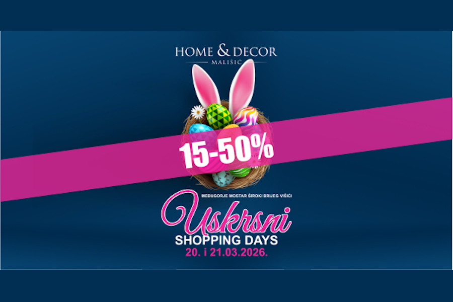 Vikend velikih popusta u trgovinama Mališić HOME&DECOR