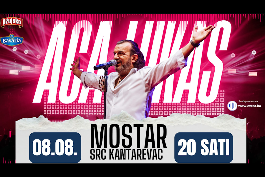 Glazbeni spektakl u srcu Mostara: Aca Lukas stiže na Kantarevac! Glazbeni spektakl u srcu Mostara: Aca Lukas stiže na Kantarevac!