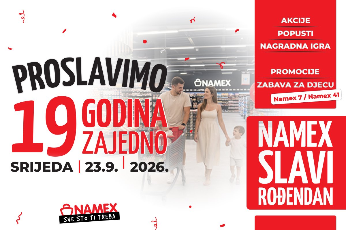 NAMEX SLAVI 19. ROĐENDAN