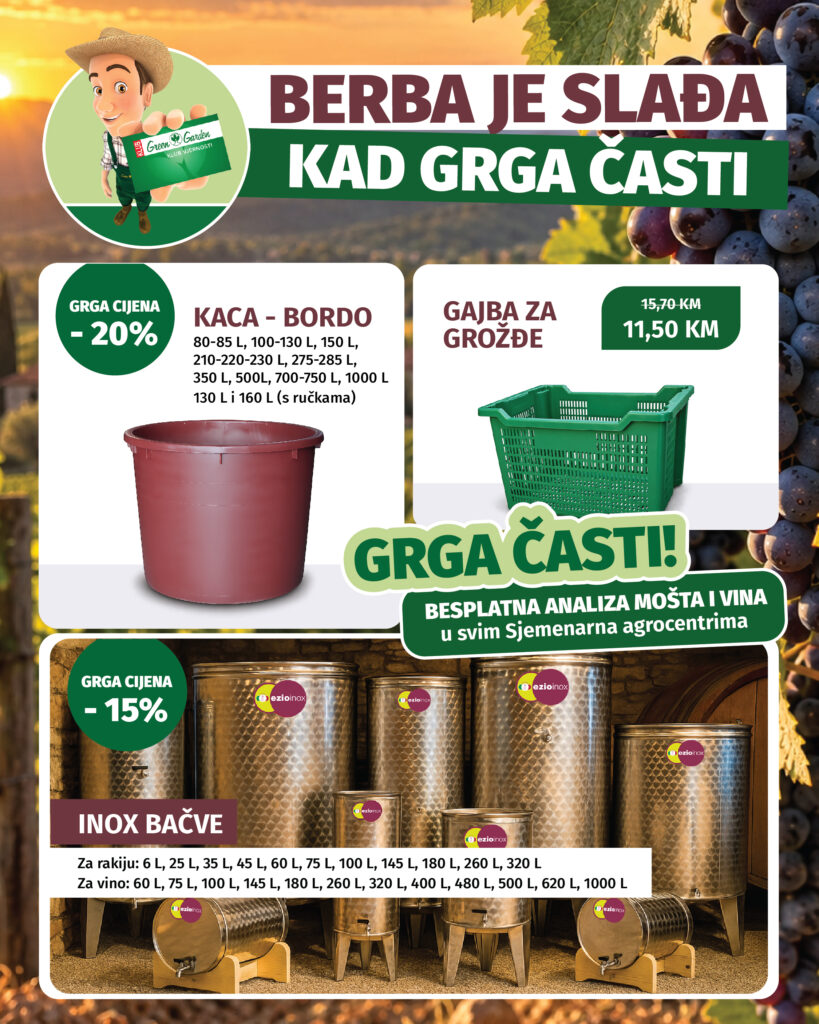Da vina ne ostanu slatka, važno je koristiti kvasce