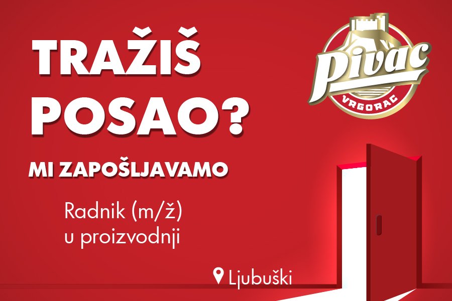 Prilika za posao u Ljubuškom: Mesna industrija Braća Pivac zapošljava više radnika, iskustvo nije potrebno